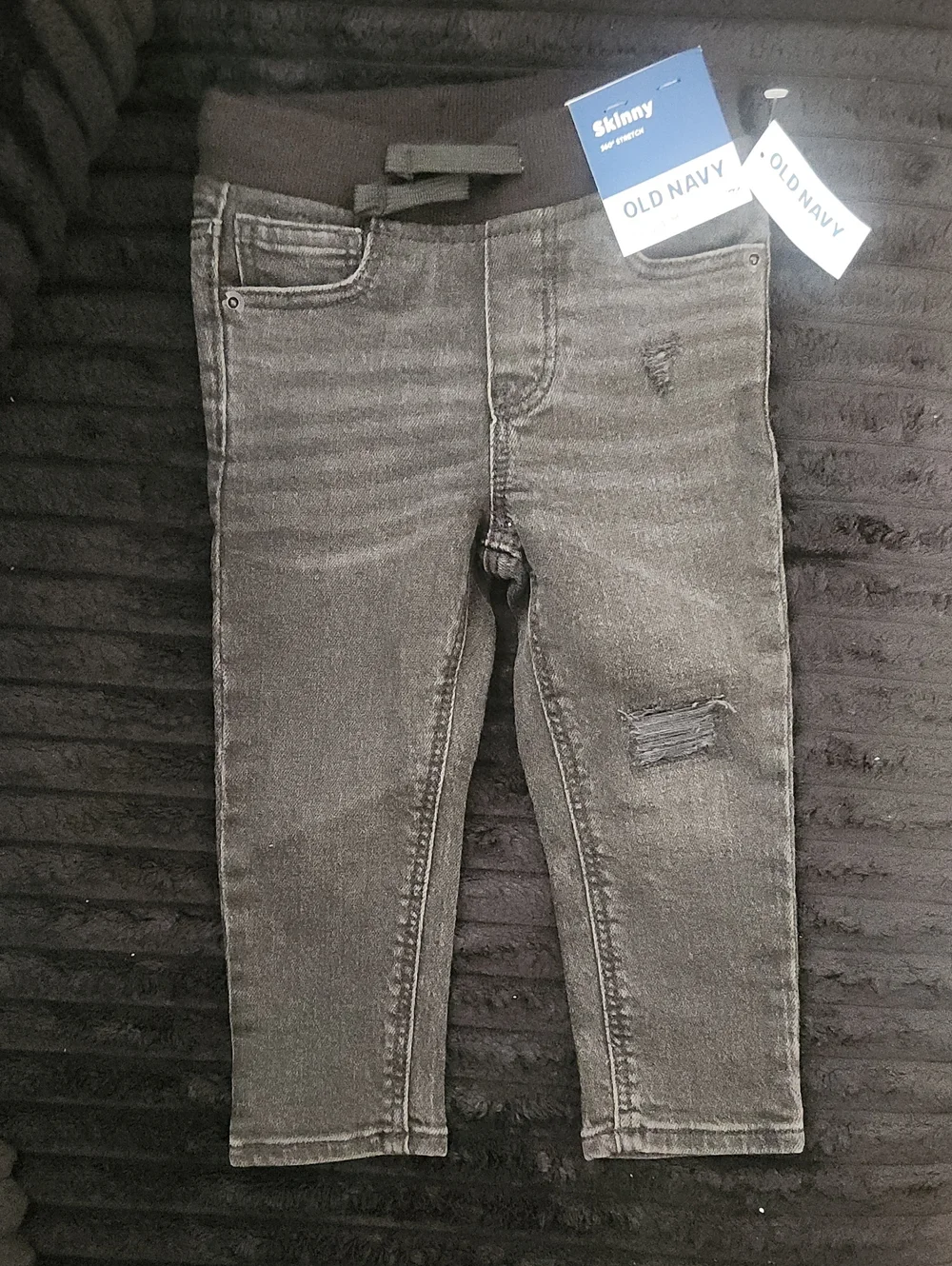 Old Navy Black Washed Skinny Jogger Jeans for Kids
